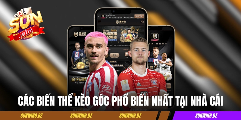 Các biến thể kèo góc phổ biến nhất tại nhà cái